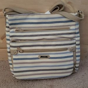 Brand new striped crossbody